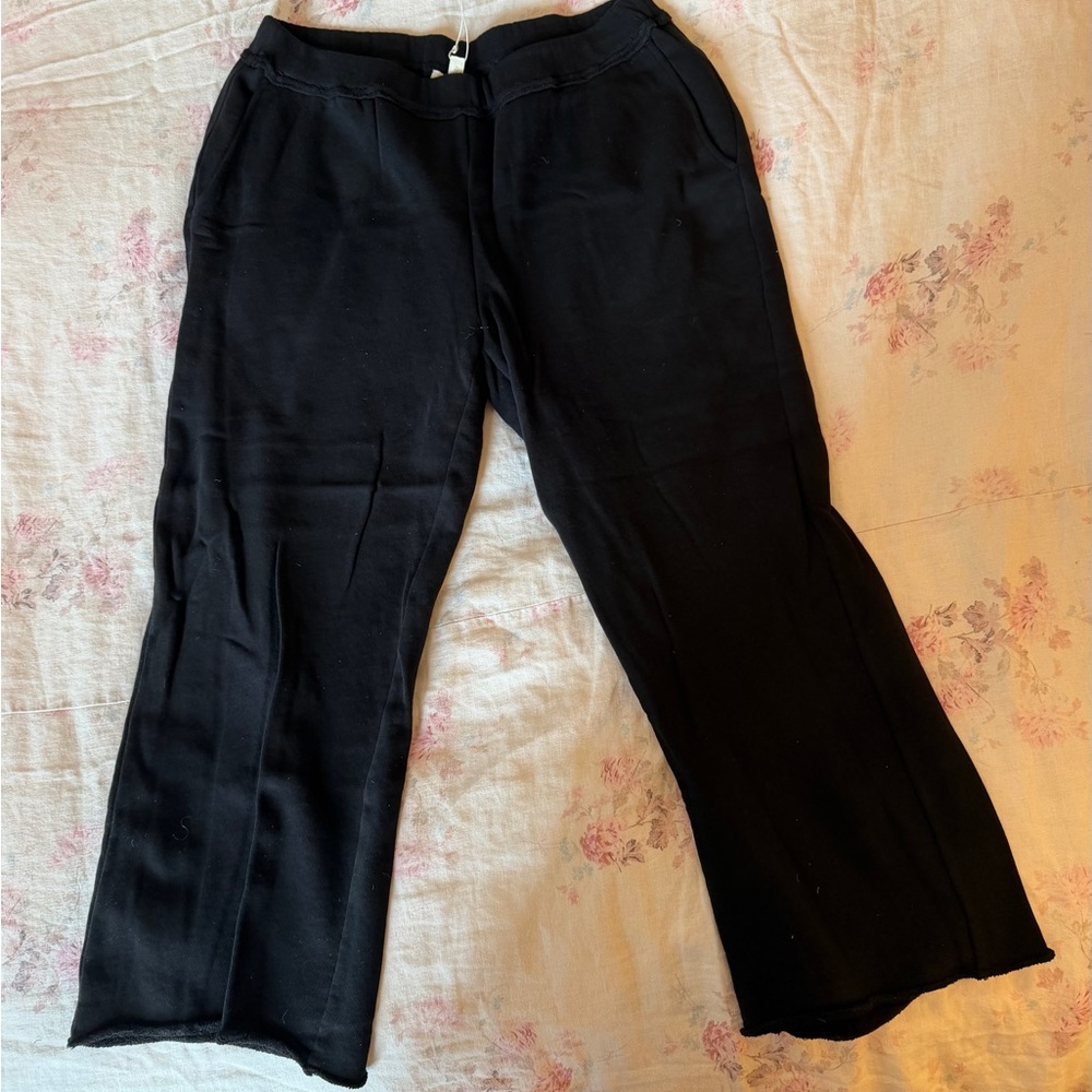 Eileen Fisher Black Cropped Straight Pant - NWT - Medium